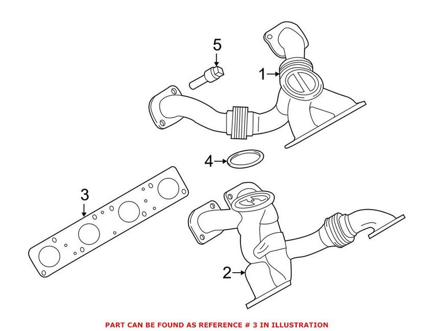 BMW Exhaust Manifold Gasket 11627589106